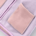 thumbnail image 3 of Eltusu Girls Fleece Jackets with Pockets, Warm Hooded Mid-weight Stand-up Collar Winter Outerwear Purple Size 6 T, 3 of 8