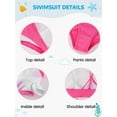 thumbnail image 6 of BULLPIANO 3 Piece Swimsuits Bikini Bathing Suit with Cover Up Beach Skirt 8Y-14Y, 6 of 8