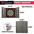 thumbnail image 2 of MD Sports Bristle Dartboard Cabinet Set, 2 of 9