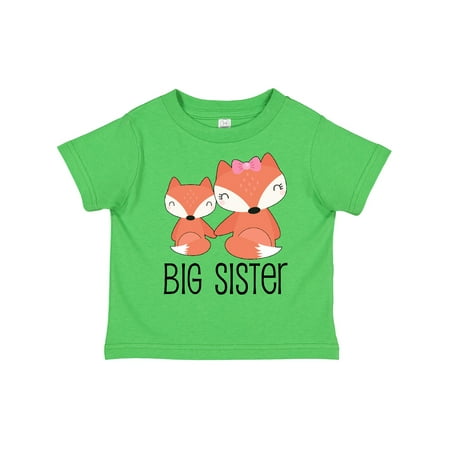 

Inktastic Fox | Big Sister Gift Toddler Toddler Girl T-Shirt