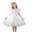 White, variant on Makaor Flower Girl Dress for Weddings Ruffle Ruched Formal Dresses Mesh Cap Sleeve Ball Gown Dress Empire Waist Birthday Party Dresses