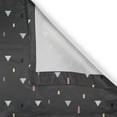 thumbnail image 6 of Ambesonne Geometric Valance & Curtain, Triangles Color Art, 55"x24", Dark Taupe Multicolor, 6 of 6
