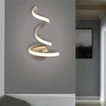 thumbnail image 3 of Lámpara de pared LED en espiral minimalista moderna, lámpara de noche creativa para pasillo de dormitorio, lámpara de pared para sala de estar, aplique de pared de metal de aluminio, 3 of 5