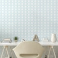 thumbnail image 3 of Ambesonne Floral Peel & Stick Wallpaper for Home, Vertical Spring Flowers, 13"x100", Pale Blue White, 3 of 6