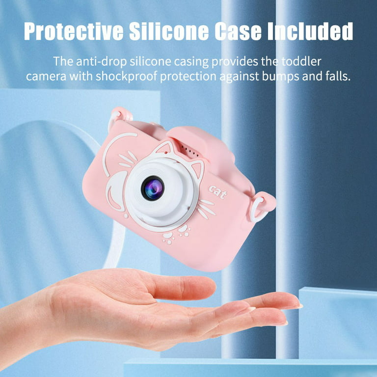 Kids Digital Camera - HD Upgrade for Girls & Boys Age 3-10 - 32GB SD Card,  Silicone Cover, Christmas & Birthday Gifts