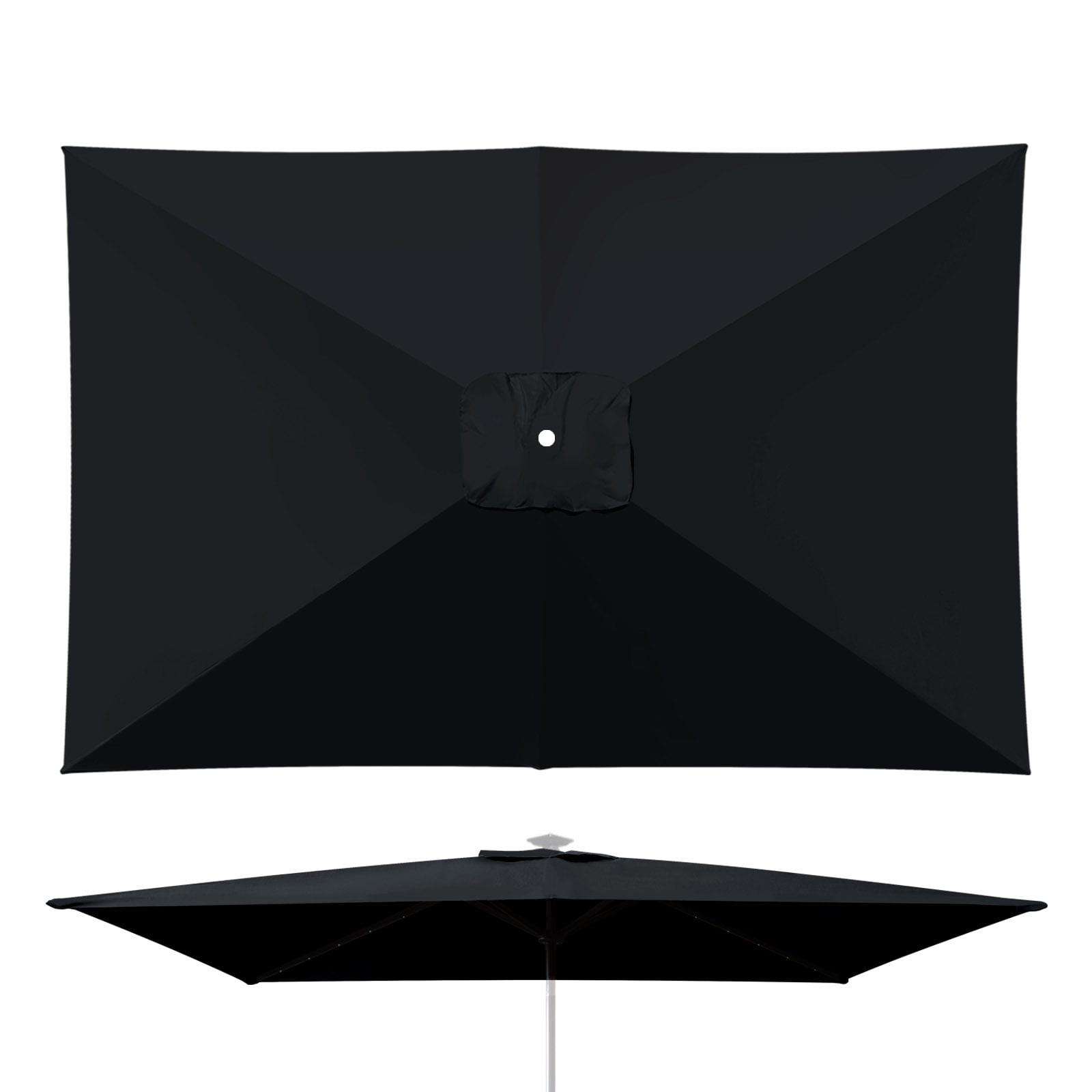 YardGrow 10'x6.5' Outdoor Patio Umbrella Replacement Canopy for 6 Ribs