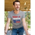 thumbnail image 2 of Red White Blue 4Th T-Shirt Men -Image by Shutterstock, Male Small, 2 of 4