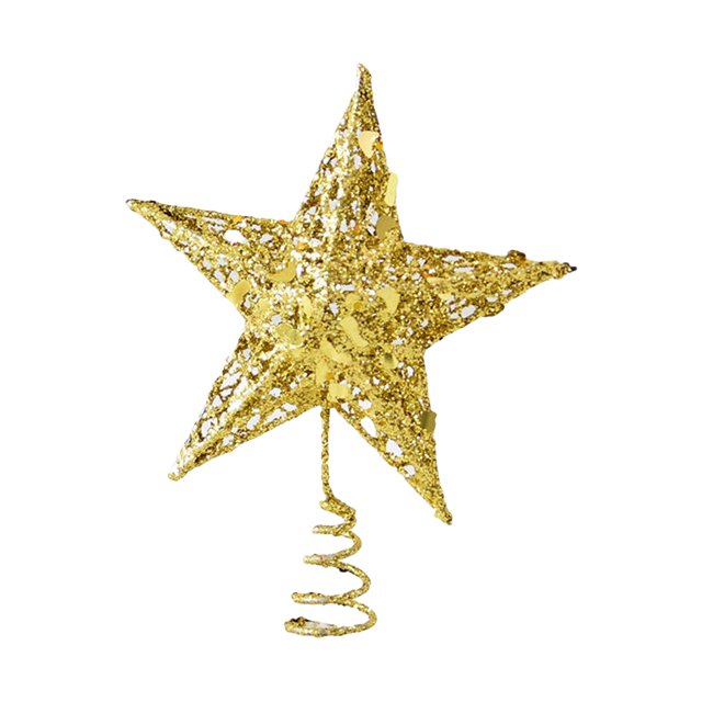 Yeacher Christmas Tree Topper for Xmas Tree 6 Inch Lighted Star Tree Topper Battery Powered LED Treetop for Xmas Tree Party Decoration