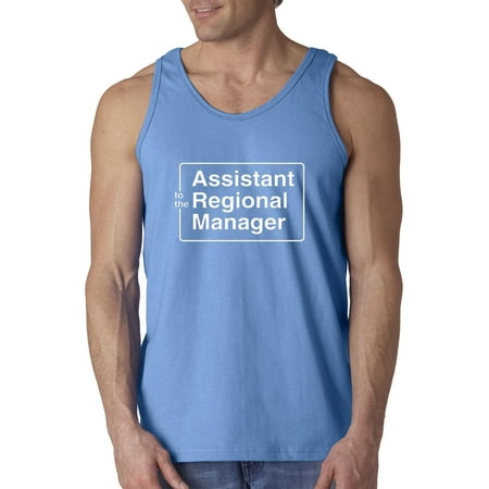 New Way 1156 - Men's Tank-Top Assistant To The Regional Manager The Office 3XL Carolina (Top Regional At Best)