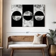 thumbnail image 3 of Elephant Stock Black Background Abstract Wall Art - Horizontal Canvas Wall Art - Living Room Wall Decor - Abstract Canvas - Black And Gray Decor - 48" x 32", 3 of 8