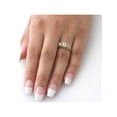 thumbnail image 4 of H/SI 2ct 3-Pierres Diamant Engagement 14K Or Jaune Rond Taille Brillant, 4 of 4