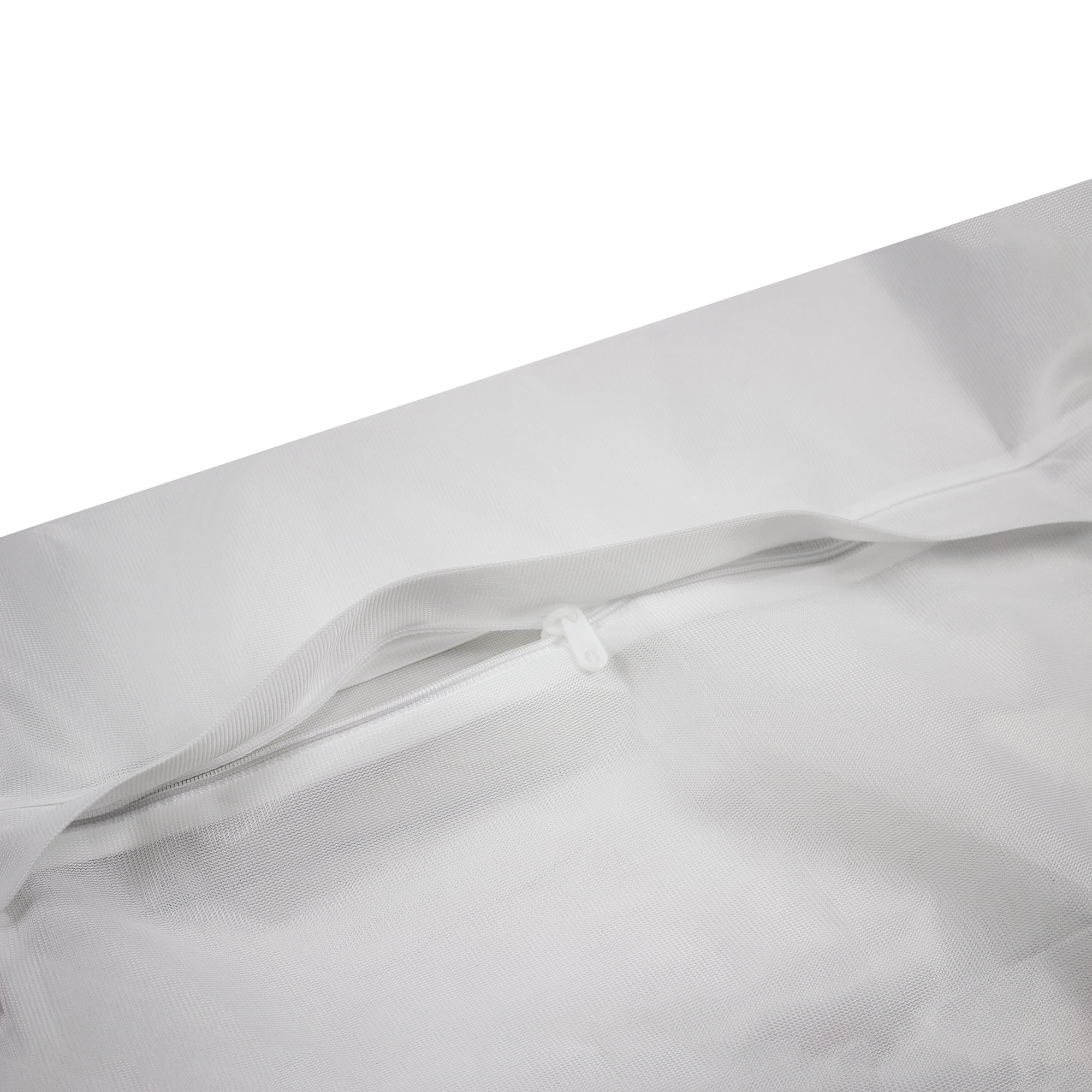 (5 pack) Mainstays Delicates White Polyester Mesh Wash Bag with Zipper Closure, 15" x 18"