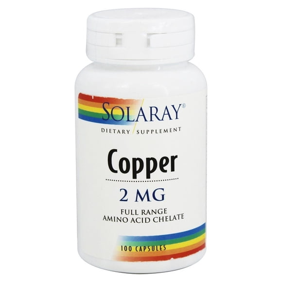 Solaray - Copper 2 mg. - 100 Capsules