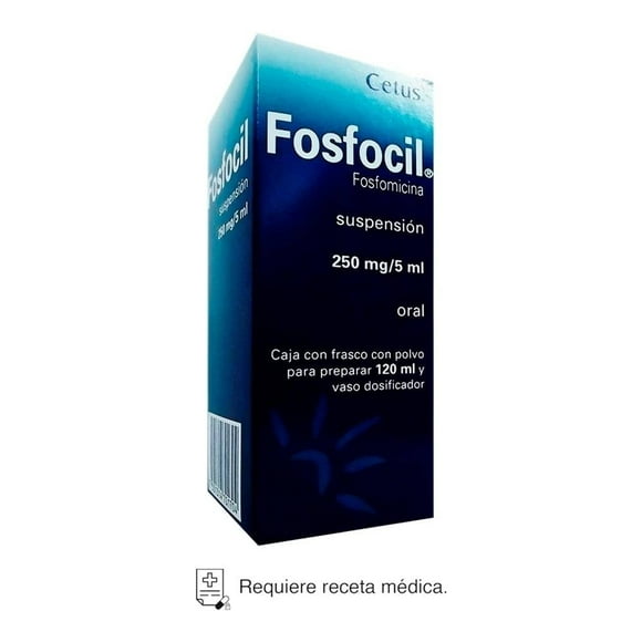 Fosfocil Fosfomicina 250 mg/5 ml suspensión oral polvo para 120 ml