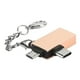 thumbnail image 3 of ZOUSSIQI 2PCS 2 In-1 USB OTG Adapter with USB 3.0 Interface USB to Type C Adapter Converter for Android(Gold with Chain ) EL225#53499, 3 of 9