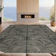 thumbnail image 2 of Design&I 6'x9' Washable Area Rug Snag-Free Abstract Rhythmic Swirl Contemporary Monochrome Rectangular Lightweight for Dining Room, Under Table, Office, 2 of 7
