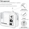 thumbnail image 3 of Neceser Lermende, bolsa de viaje transparente aprobada por la TSA, paquete de 2, 3 of 8
