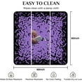 thumbnail image 5 of Square Halloween Tablecloth 60×60 Inch, Halloween Purple Tablecloths Bat Washable Table Cover, Spooky Decoration Table Cloths Decor for Party Picnic Dinner, 5 of 6
