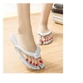 thumbnail image 2 of Women Men Foldable Flip Flops Soft Comfortable Rubber Flip Flop Thong, 2 of 9