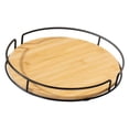 thumbnail image 2 of Bandeja giratoria multifuncional para organizar la cocina, ideal para bar, despensa y refrigerador. Negro, 2 of 9