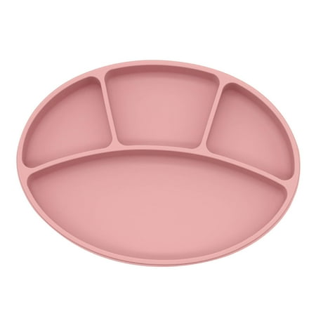 

Baby Suction Cup Bowl Divided Dinner Plate Infants Learning Feeding Dish Non-toxic BPA-Free Silicone Solid Color Bowl for Newborn Children Tableware