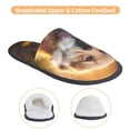 thumbnail image 3 of Fotbe Sunset Daisy Dog Pattern Women's Fuzzy Slippers Plush Slippers Fluffy Winter House Shoes Indoor and Outdoor-Large, 3 of 8