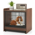 thumbnail image 1 of Gymax Dog Cage Furniture w/Removable Tray & Lockable Door Adjustable Foot Pads, 1 of 9