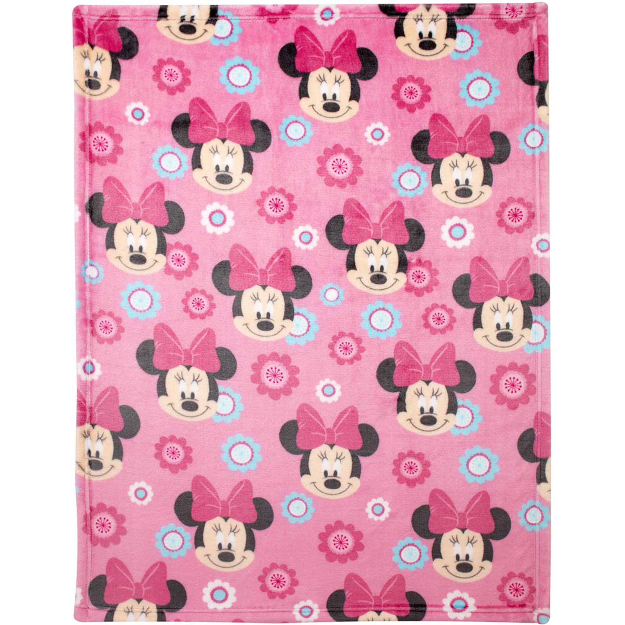 Disney Minnie Mouse Plush Printed Blanket Walmartcom Walmartcom