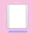 thumbnail image 4 of FirstZi Blank 9.5x11 Inches Continuous Feed Computer Paper Fanfold for Dot Matrix Printers, 1000 Count per Box, White 1 Part, Margin Perforated, Perfect for Receipts, Invoices, Bill List, 4 of 4