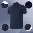 thumbnail image 5 of Luvrsol Mens Tshirt Heavyweight Solid Crew Neck Basic Tee Breathable Cotton Blend Work Shirts S-3XL, 5 of 6