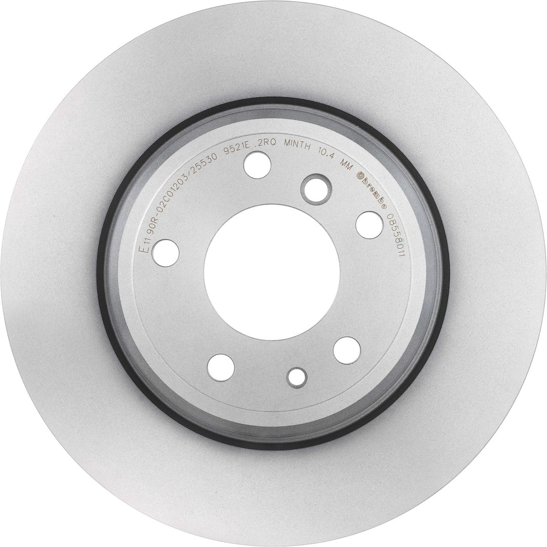 Brembo KT00B45; Brake Kit; Ceramic Brake Pads; 324 Millimeter UV Coated Solid High Carbon Cast Iron One Piece Rotor; With Rotors/ Pads/ Pad Shims/ Brake Lubricant/ Spring/ Mounting Hardware