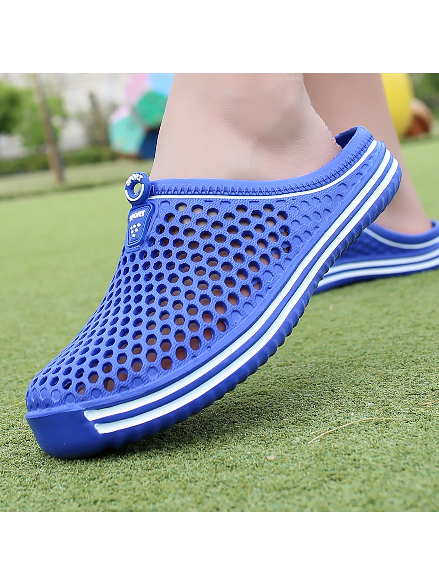 Men Shoes Beach Shoes Summer Outdoor Fashion Hollowed Mules Breathable 
