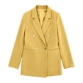 thumbnail image 5 of Ynynloco Blazers for Women Business Casual Long Sleeve Button Down Open Front Suit Jacket Dressy Work Blazer with Pockets Winter Fall Outfits, 5 of 5