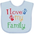 thumbnail image 3 of Inktastic I Love My Family Boys or Girls Baby Bib, 3 of 4