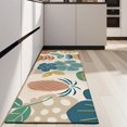 thumbnail image 4 of Beige Pioneer Flower and Leaf Pattern Kitchen Rug Mat,Kitchen Runner Rugs Non Skid Washable,Decorative Kitchen Floor Mats for Kitchen,Sink,Laundry,17"X47", 4 of 5
