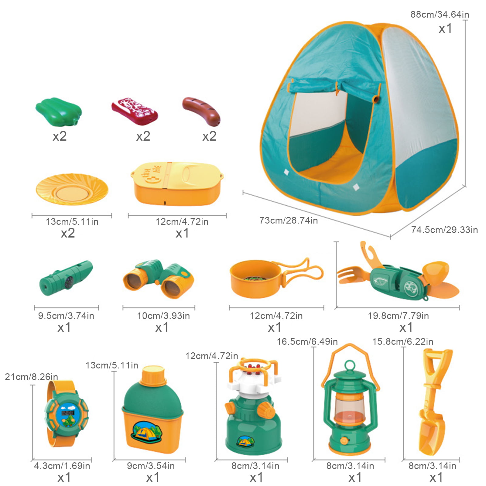  FUN LITTLE TOYS Pop Up Tent with Kids Camping Gear Set, Kids  Play Tent Outdoor Toys Camping Tools Set for Kids : CDs & Vinyl