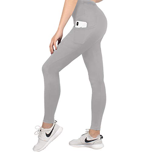 ZEESHY Pack 2 Women's Yoga Pants with Pockets High Waisted Workout Leggings with Tummy Control Training Leggings 