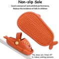 thumbnail image 3 of Zuecos de jardín para niños y niñas, livianas, piscina, lindos dibujos animados, tiburón, zapatillas de ducha, zapatillas de verano antideslizantes para niños pequeños, zapatos de agua, naranja oso de fresa Electrónica, 3 of 6