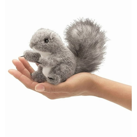 Folkmanis Mini Gray Squirrel Finger Puppet