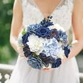 thumbnail image 2 of Dusty Blue Flowers Combo for DIY Wedding Bridal Bouquets Centerpieces Home Decorations, 2 of 9
