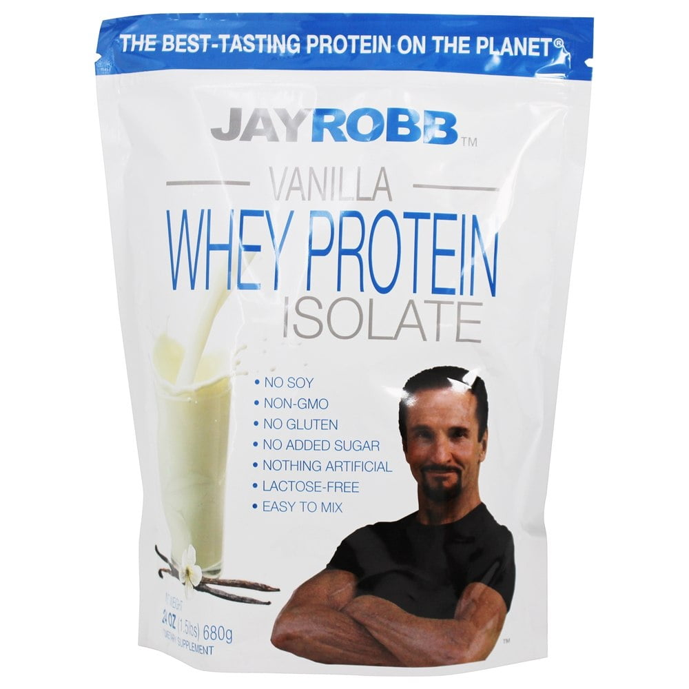 Jay Robb Whey Protein Isolate Powder Vanilla 24 oz.