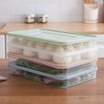thumbnail image 4 of Stackable Home Egg Fish Storage Box Food Container Holder Refrigerator Organizer Kitchen Dumplings Storage Container, 4 of 6