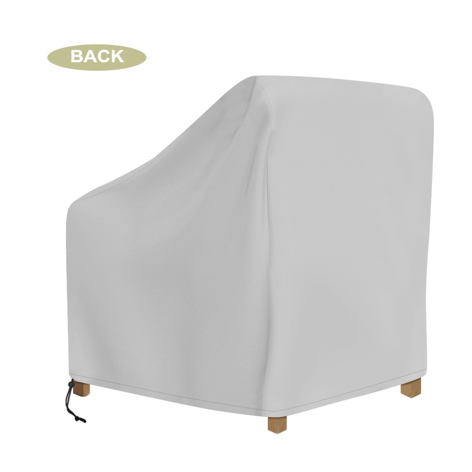 Renewold Waterproof Outdoor Chair Covers Windproof Lounge Deep Seat Covers Funiture Covering for Stackable Furniture Seating, 38"W x 38"D x 36"H, Butterfly Daisy Gray