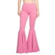 thumbnail image 1 of Pantalones acampanados Qarigey de Algodón Transpirables Rosa XL, 1 of 6