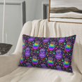 thumbnail image 4 of Plush Throw Pillow Covers, Flamboyant Colorful Owls Pillow Cases with Invisible Zipper, Breathable Microfiber Pillow Cases Standard Size for Sleeping Bedroom Sofa Living Room 16x24, 4 of 5
