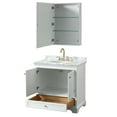 thumbnail image 4 of Wyndham Collection Wcs202036scmunomed Deborah 36" Free Standing Single Vanity Set - White, 4 of 7