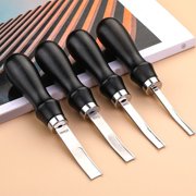 Yammee 4/6/8/10mm Leather Edges Beveler Tool Leather Wide Shovel Thinner Leather Edges Trimmer Crafting Tools for Enthusiasts