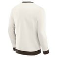thumbnail image 3 of Men's Darius Rucker Collection by Fanatics  Cream Cleveland Browns Colorblock Pullover Sweatshirt, 3 of 6