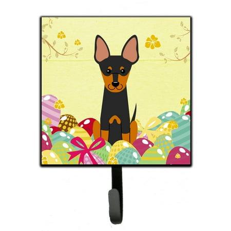 

Carolines Treasures BB6109SH4 Easter Eggs English Toy Terrier Leash or Key Holder 7Hx4.25W multicolor