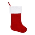 thumbnail image 3 of Medias de Navidad,Medias navideñas de Papá Noel con saco colgante de terciopelo,Bolsa de regalo para calcetines de chimenea de Navidad para niños,Bolsas de regalo con adornos de rojo, 3 of 8